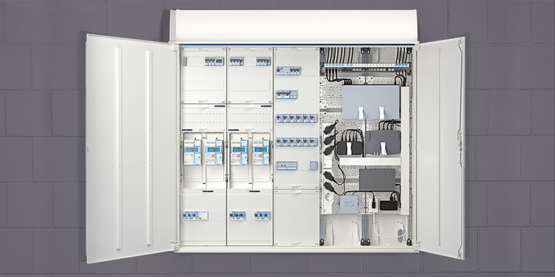 Technikzentrale bei ELKOM Elektro- und Kommunikationsanlagen GmbH in Heidersdorf